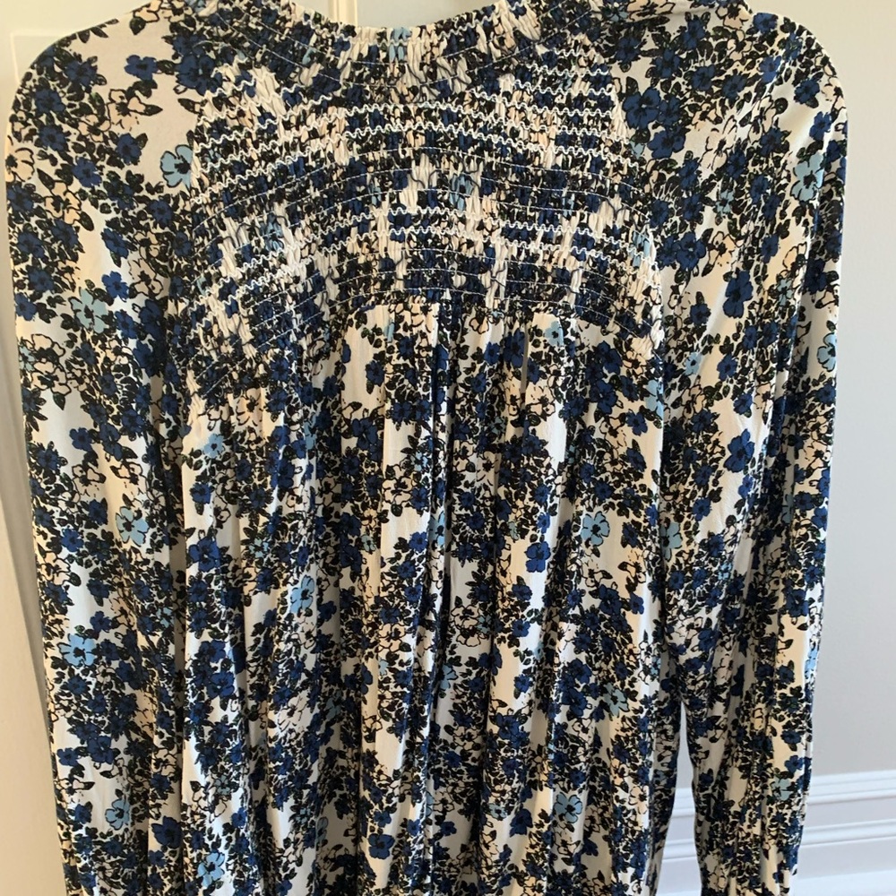 Free People Floral Tunic Top